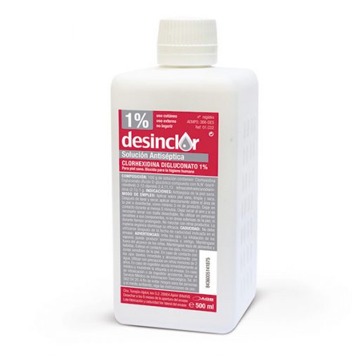 Desinclor 1% coloured antiseptic solution 